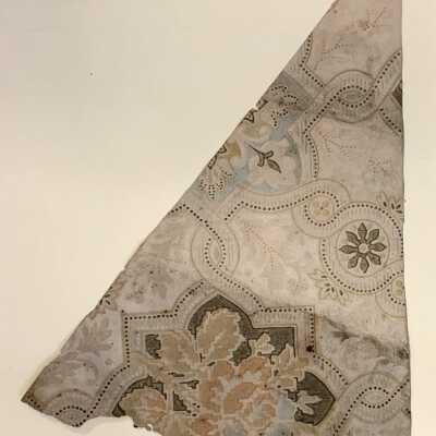 Wallpaper remnant from 1024 Santa Clara Ave, c. 1890s