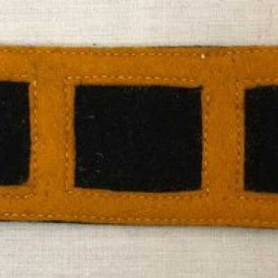 Orange and Black Felt Alameda High School Emblem, c. 1930
