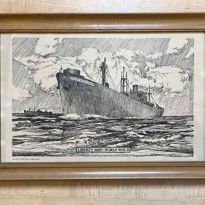 Print of 'Liberty Ship' "George Middlemas", WWII - c. 1944