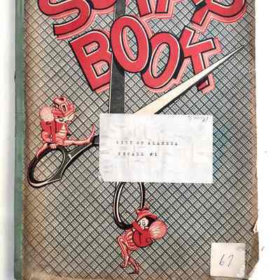 Scrapbook compiled by H. D. Maynard, 'City of Alameda Recall, No. 1', early 1930s