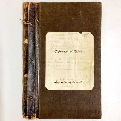 Abstract of Title of 1224 Park Ave, 1226 Park Ave, 1229 Regent St., 1851-1878