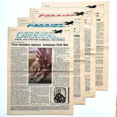 4 Editions of the NAS, Alameda newsletter, the 'Carrier', 1988-1989.