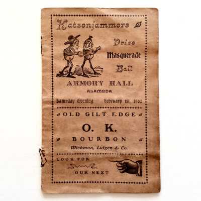 Program and Dance Card for a Ball at the Armory Hall, 1902