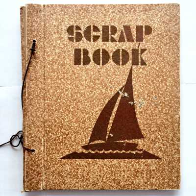 Scrapbook of Dorothy Conard and card, 1995