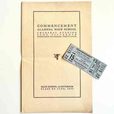 Program Commencement Ceremony, Alameda High School Class of June 1944