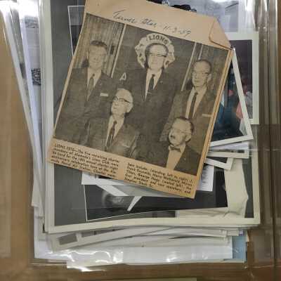 Collection of documents and photos from the Lions Club, 1943-1996