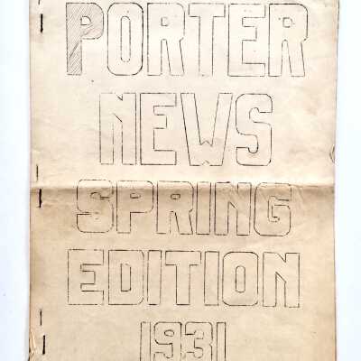 Porter School Spring edition Newspaper, 1931