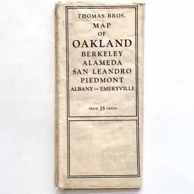 Thomas Brothers Map of Oakland, Berkeley, Etc., c. 1950s