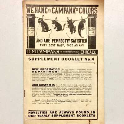 We Hang to Campana's Colors, booklet for china painters, 1912-1913