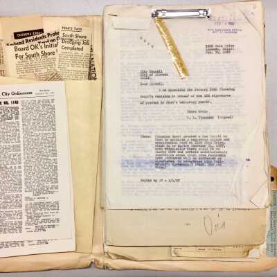Folder with Correspondence about Utah Construction Co., 1951-1956