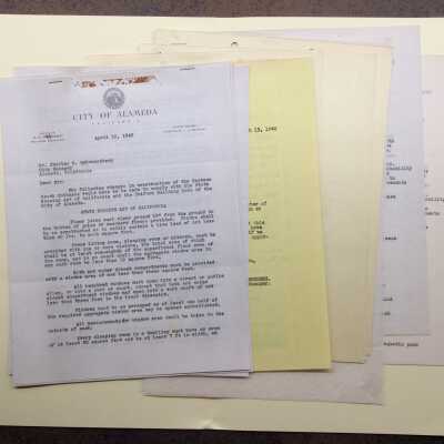 Folder of correspondence related to Neptune Beach properties, 1940