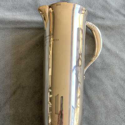 Cocktail pitcher presented to John F. Hanson, President, Kiwanis Club, 1954.