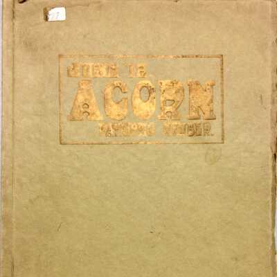 June 1918 edition of the Alameda High School Acorn of Otto Rittler