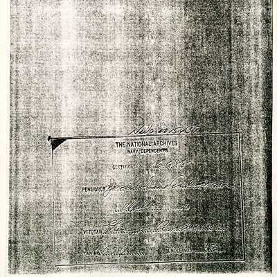 Copies of petitions by Josephine Anderson for widow's pension, early 1900s