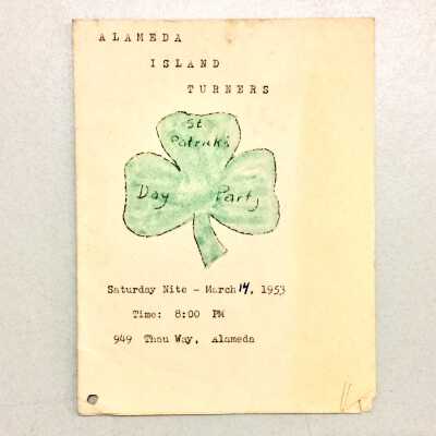 Program for Alameda Island Turners' Folk Dance Club, 1953