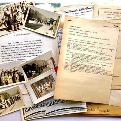 Papers about theatrical performances by Robert Ames, 1930-1982