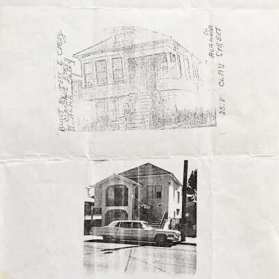 Photo and Photo postcard of 2518 Calhoun Street, prior 2004