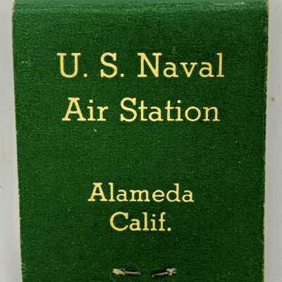 Matchbook from the Officer's Mess, NAS, Alameda, c. 1940s