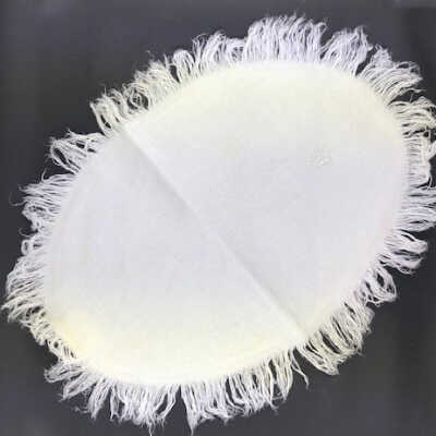 White damask doily of the Gilroy-Macdonald family, early 1900s
