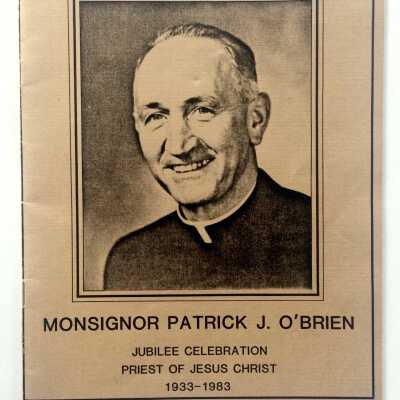 Booklet honoring Jubilee of 'Monsignor Patrick J. O'Brien', 1933-1983