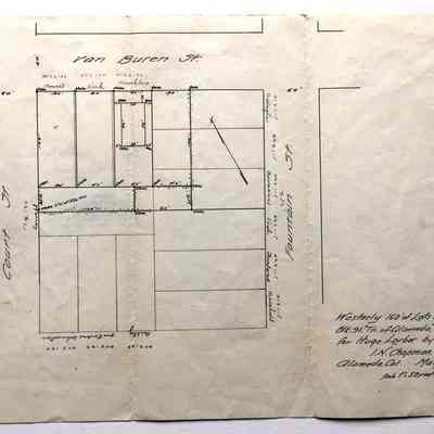Resubmission Map of Block #91, Court, Van Buren, and Fountain Street, 1912