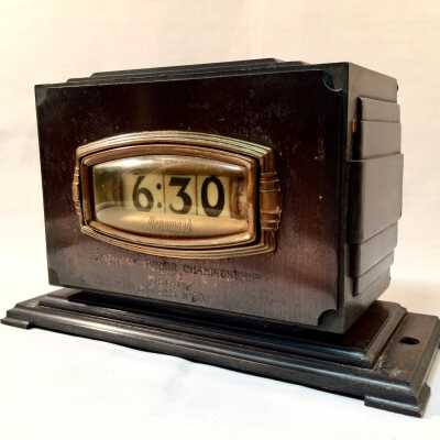 Digital Clock trophy awarded Eddi Fry, 'East Bay Junior Champion', 1941