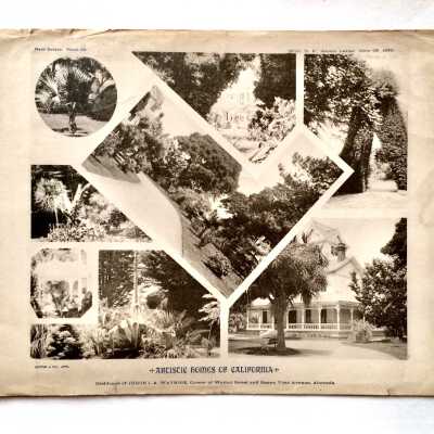Illustrated photo plate by Britton & Rey, of the J. A. Waymire residence, 1890