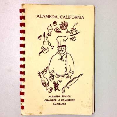 Alameda Recipe book published by Junior Chamber of Commerce Auxiliary, prior to 1970