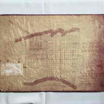 Subdivision Map of the Town of Encinal and the Lands Adjacent, 1854, copied 1879.