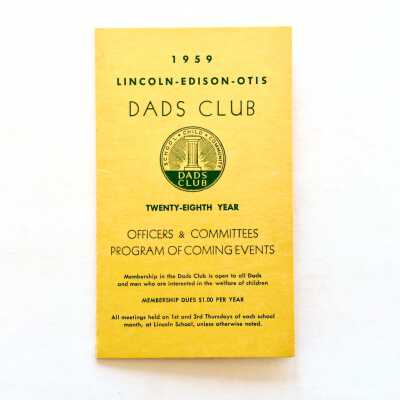 Program for Lincoln-Edison-Otis Dad's Group, 1959