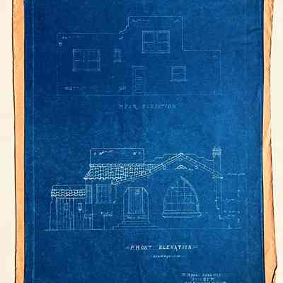 Blueprints for a mediterranean structure, 1932