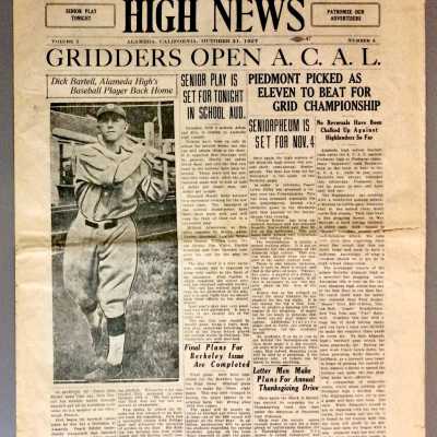 Alameda High School newspaper 'High News', October 21, 1927