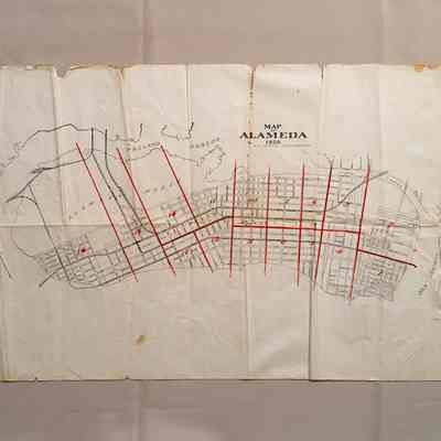 Map of Alameda, 1906