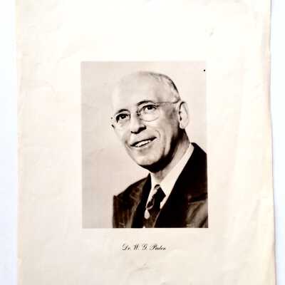 Photo Portrait Dr. W.G. Paden, Superintendent AUSD