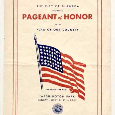 Programs 'Pageant of Honor', Washington Park, 1951