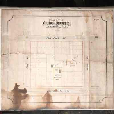 Map of Norton property, surveyed by I.N. Chapman, c. 1879