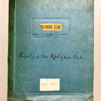 Scrapbook of the Adelphian Club 1945-1947