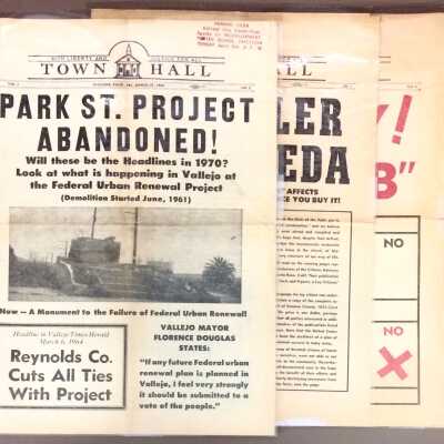 Town Hall flyers relating to urban renewal of Park Street, 1964