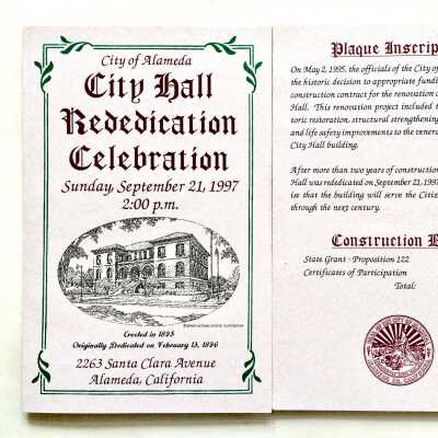 Program redediction City Hall, 1997