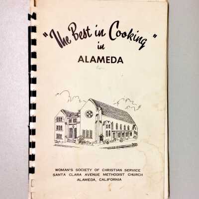 'The Best in Cooking' recipe book, with image Methodist Church, c. 1960s