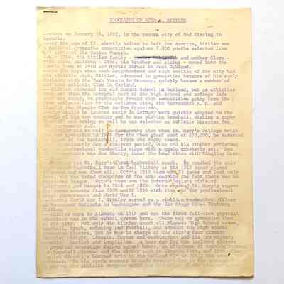 Copy of Biography of Otto rittler, 1963