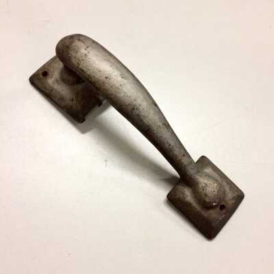 Door pull handle from 1330 Park St., the Barker-Tilton furniture store, prior 2020