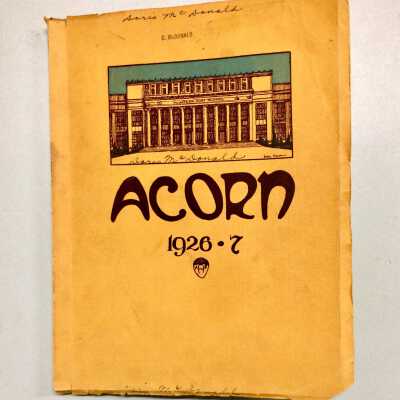 1926-1927 Alameda High School 'Acorn' yearbook of Doris McDonald