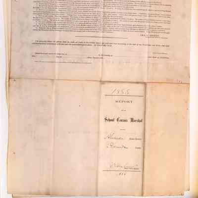 School Census Marshal's Report, West End (Longfellow) School, 1888