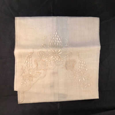 Ecru Philippine fabric with matching embroidery, before 1930