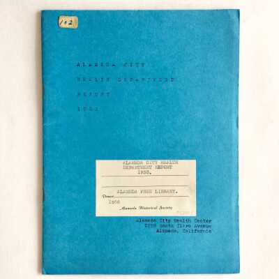 'Alameda City Health Department Report', 1953
