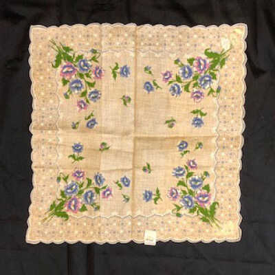 Woman's handkerchief purchased at Konigshofer's Dry Good Store, c. 1950s