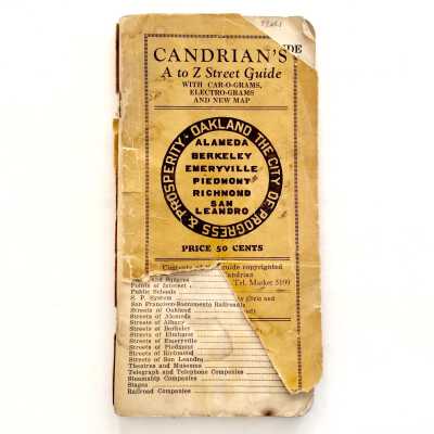 'Candrian's A to Z Street Guide', 1920s