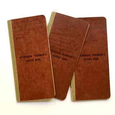 Interurban Tranman Record Books used by photographer J. Gutte, c. 1930s