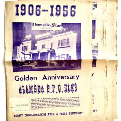 Copies of Times-Star (Elks') 'Golden Anniversary' Special Edition, March 10, 1956